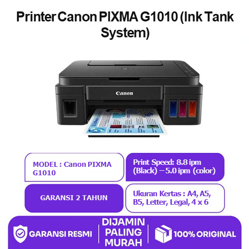[Free Tinta] Printer Canon Pixma G1010 (Ink Tank System)