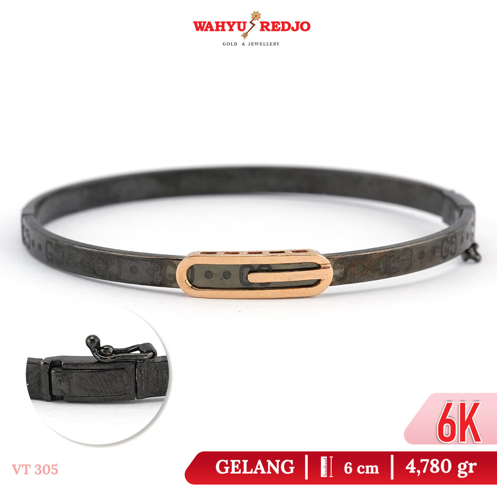 Gelang Emas Black Gold 6K Wahyu Redjo GL-6K-31588565-PMR