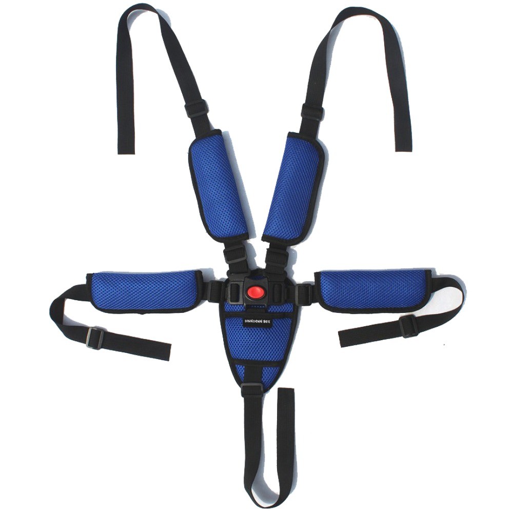 Safety Shoulder Pad Stroller Harness Crotch Pad Organizer Baby Stroller Seat Belt Strap Baby Car Sea