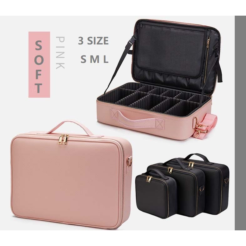 V GLOW - Tas Kosmetik Tas Make up PU Beauty Case