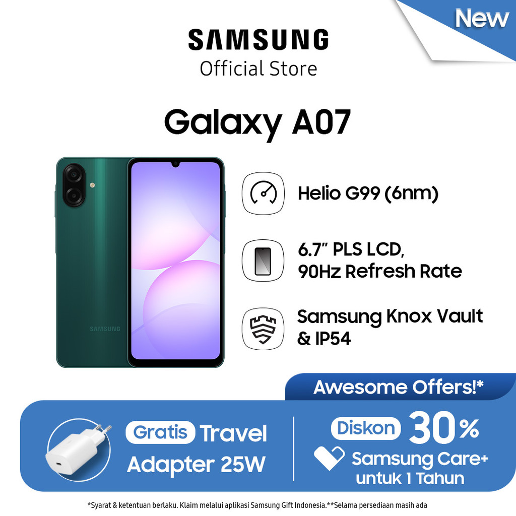Samsung Galaxy A07 6/128GB - Green