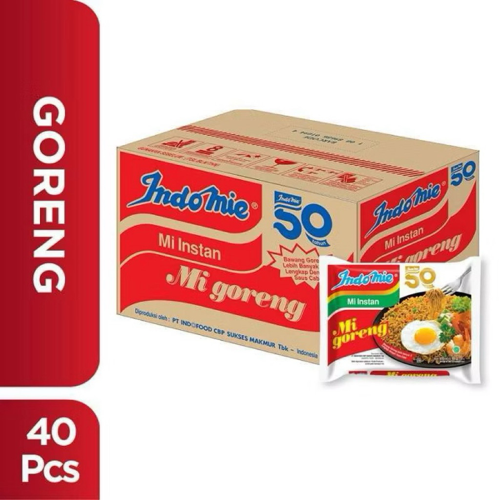 Indomie Goreng Mie Instant Indomie Goreng 1 Kardus isi 40pcs