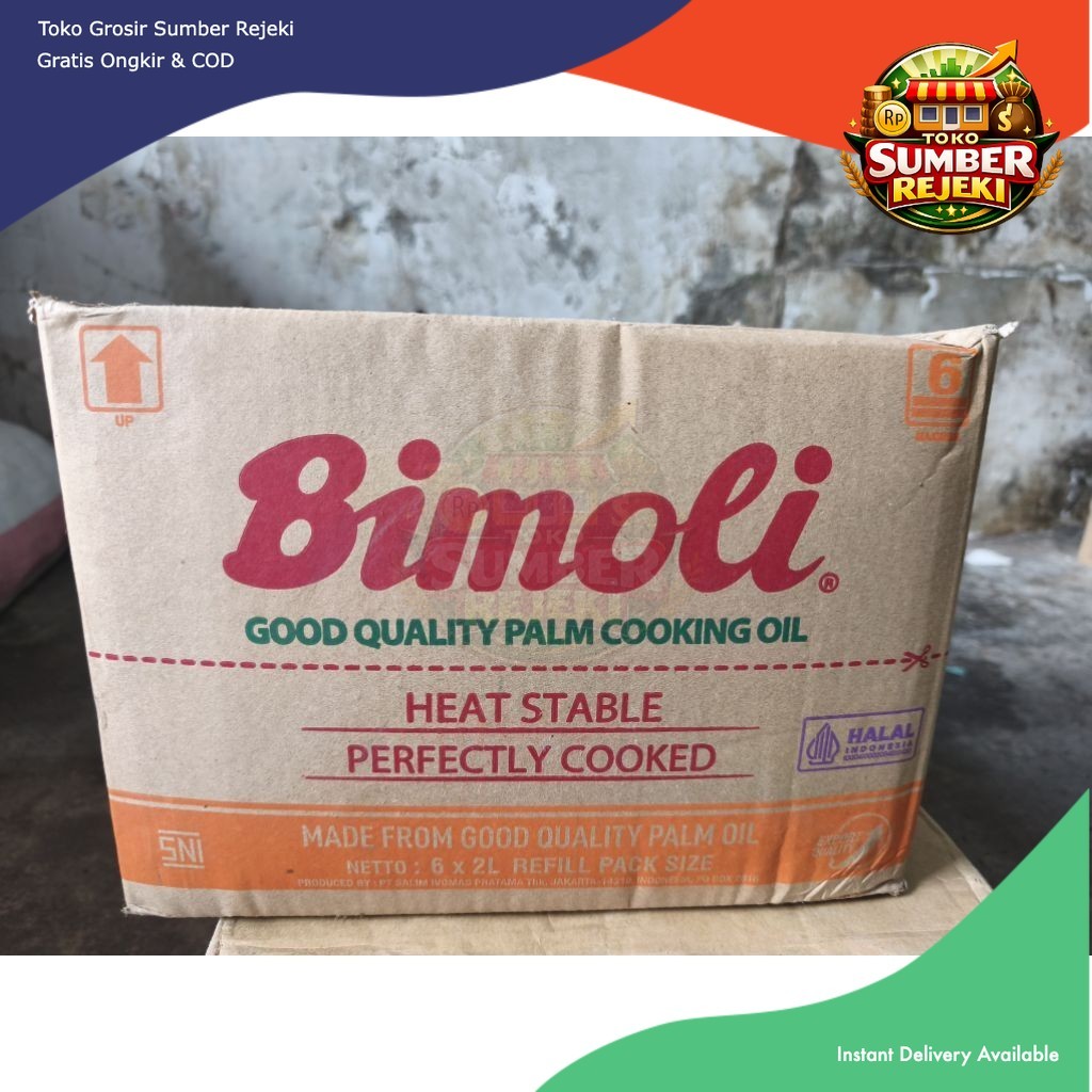 Bimoli Minyak Goreng 2 Liter Clasic Refill/1Karton