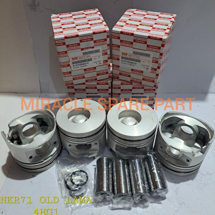 Piston Assy Isuzu ELF NKR71 Lama Old Non Turbo 4HG1 SPAREPART MOBIL