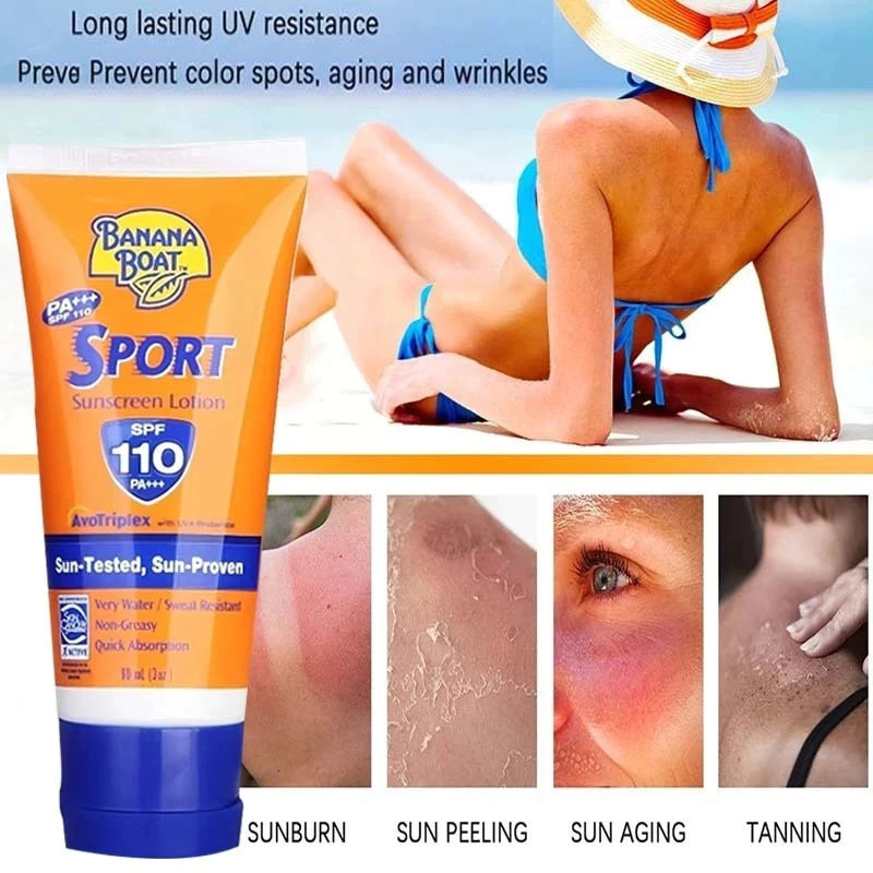 EXP2028 Banana Boat Sport Ultra Sunscreen Lotion Banana Boat Sunscreen SPF 110 Sunblock Wajah Body