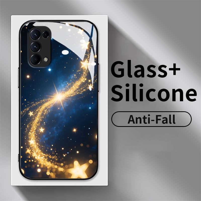 Casing Hp OPPO Reno5 4G 5G Reno7 Reno4 Reno2 F Z Reno 3 4 Lite K Reno6 Reno8 8T Reno11 Glass Silicon