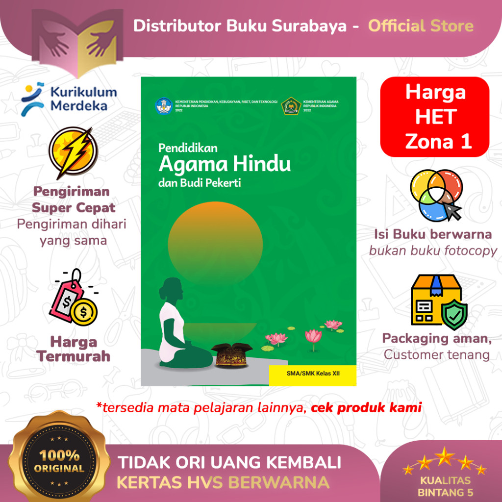 Buku Siswa Agama Hindu Kelas 12 SMA Kurikulum Merdeka
