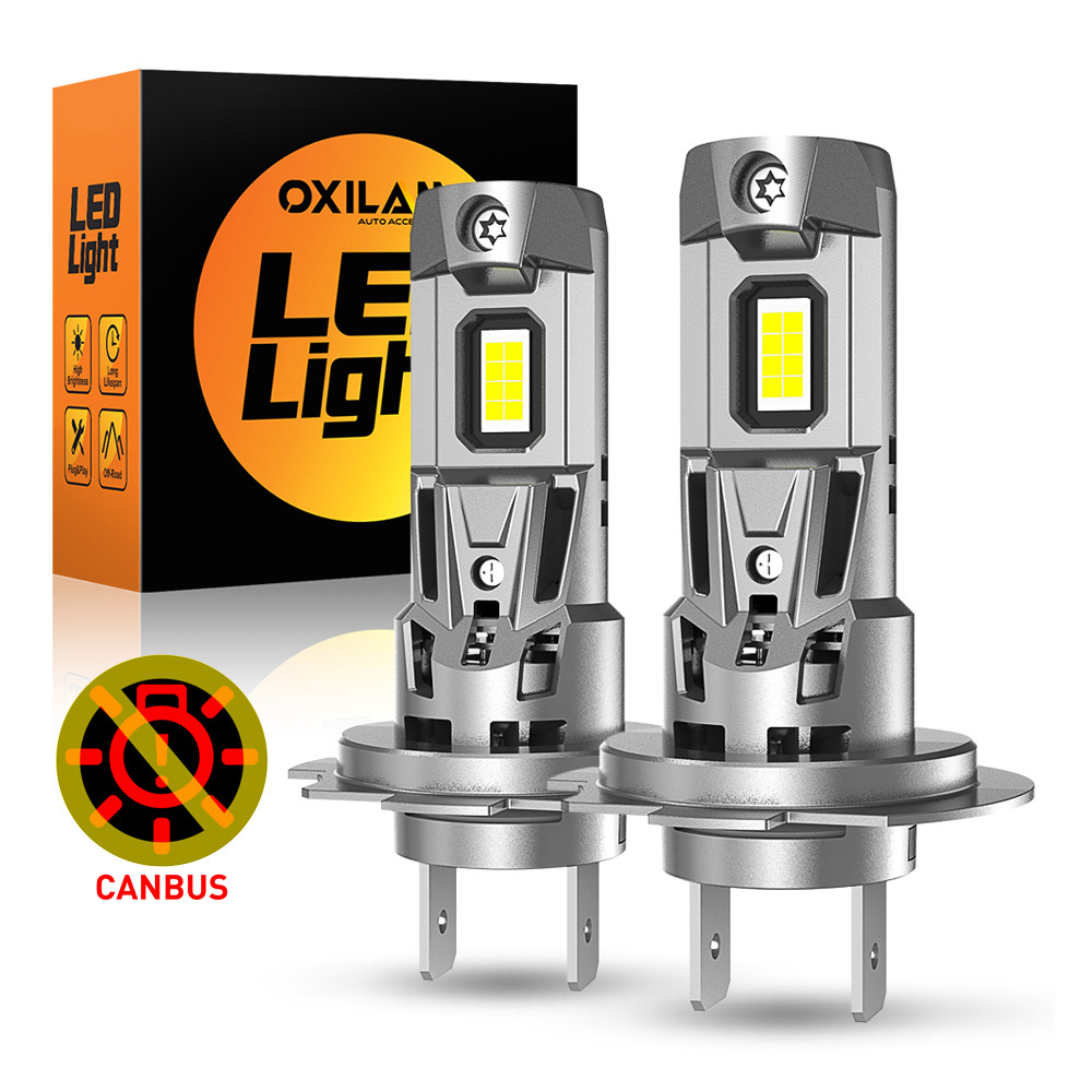 2x Canbus Turbo H7 LED Bulbs with Fan High Power 120W 22000LM for Mercedes W211 W203 W477 W169 C180 