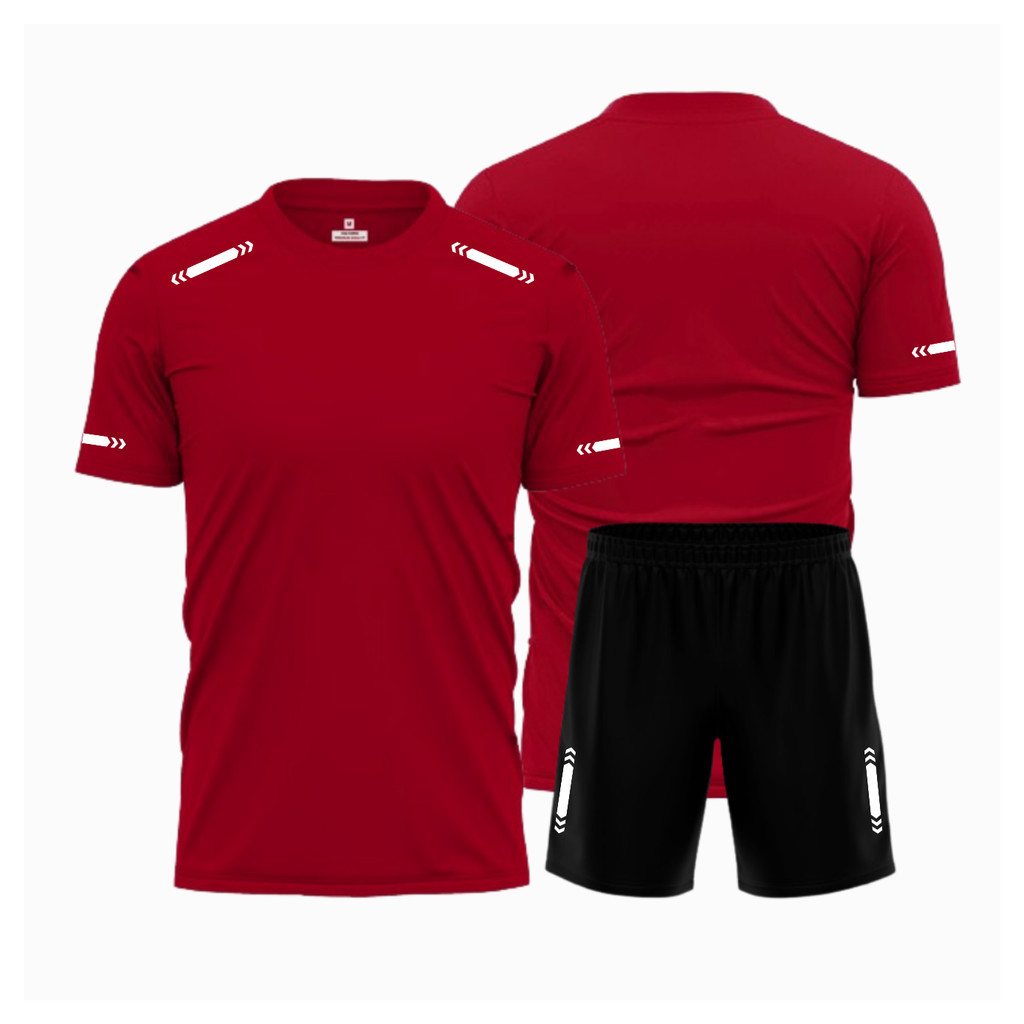 VOLNE Setelan Seragam TIM Team Club Olahraga Sepak Bola Futsal Dewasa M - XXL Abu Muda SET PL016