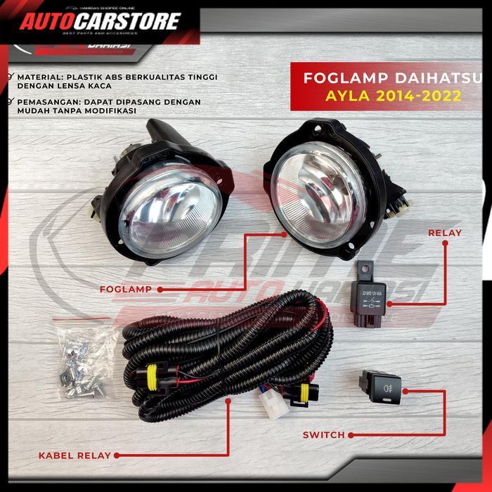[ ACSports ] Foglamp Fog Lamp Lampu Kabut Daihatsu Ayla 2014 - 2022 - Led Komplit