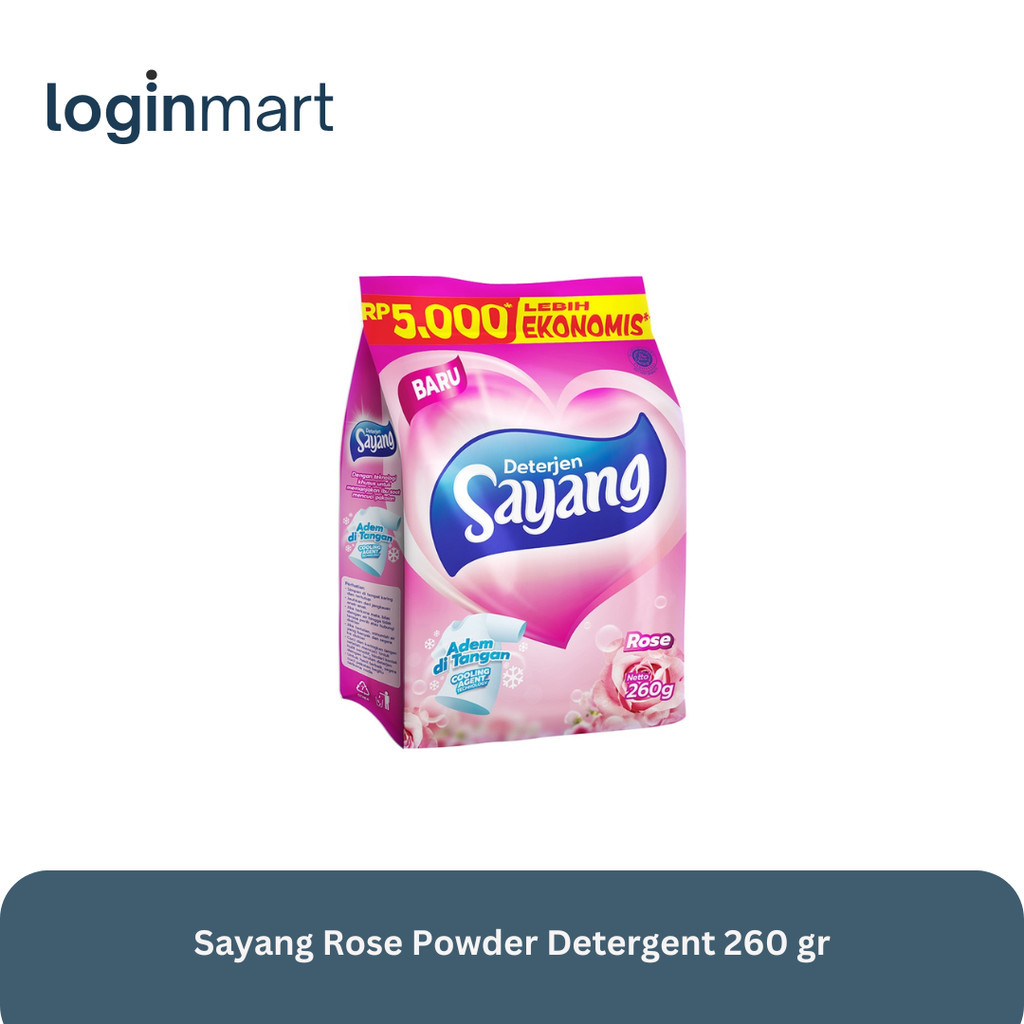 Sayang Rose Powder Detergent 260 gr