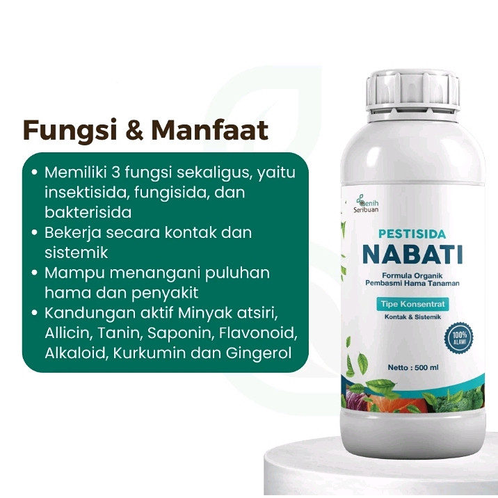 Pestisida Nabati Organik 500ml Pekatan untuk Semua Hama Tanaman