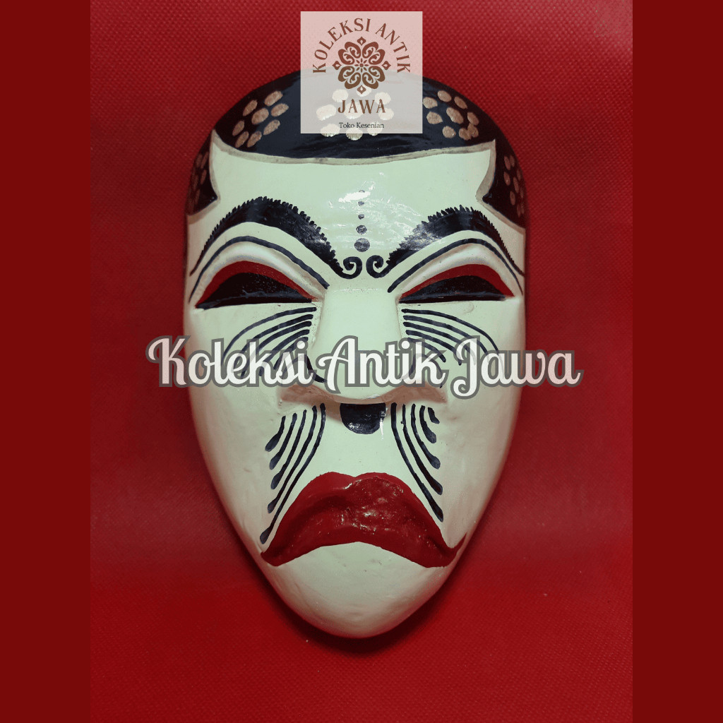 Topeng Kayu Wajah Dagelan Komedi Lucu