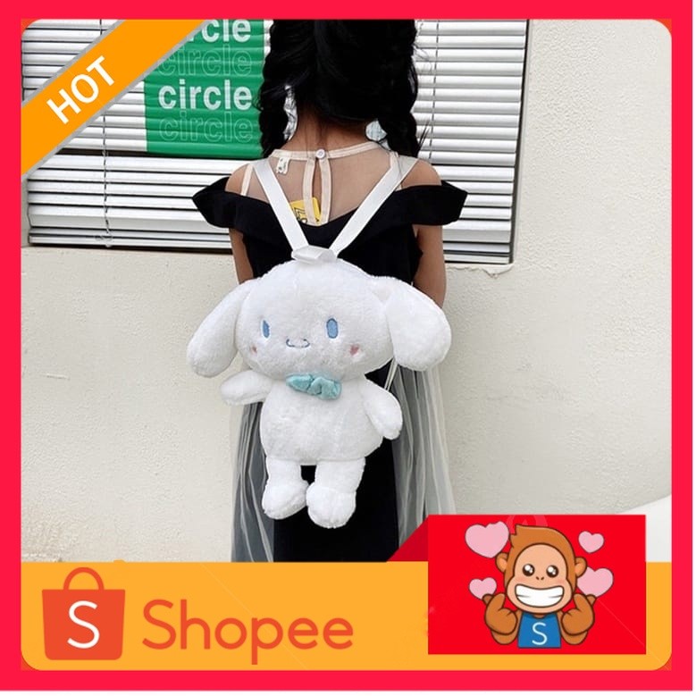 Tas ransell cinnamorol gendong bulu boneka import kelinci bunnybag anak wanita