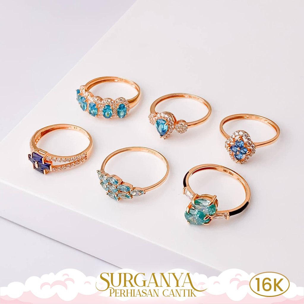 Cincin Emas Kadar 16k  Cincin Model Elegant Look  Macan Gold