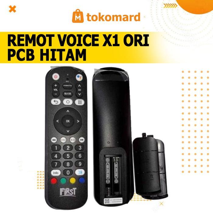 PROMO  Remote X1 First Media Original, Remot Bluetooth Voice STB Dijamin Bisa Voice 100 persen PCB H
