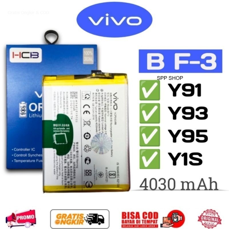 HCB Baterai Batre Hp VIVO Y911804/VIVO Y91C 1814 / VIVO Y93 1816 / VIVO Y95 1817 / VIVO Y1S1820/1811