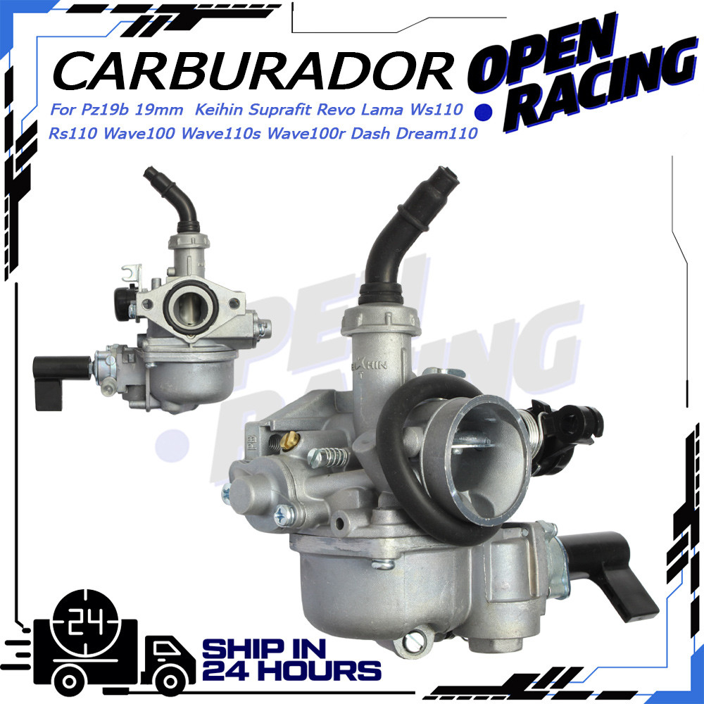 Carburador ForPz19b 19mm    Suprafit Revo Lama  Rs110Ws110  Wave100r Wave100 Wave110s Dream110 Dash