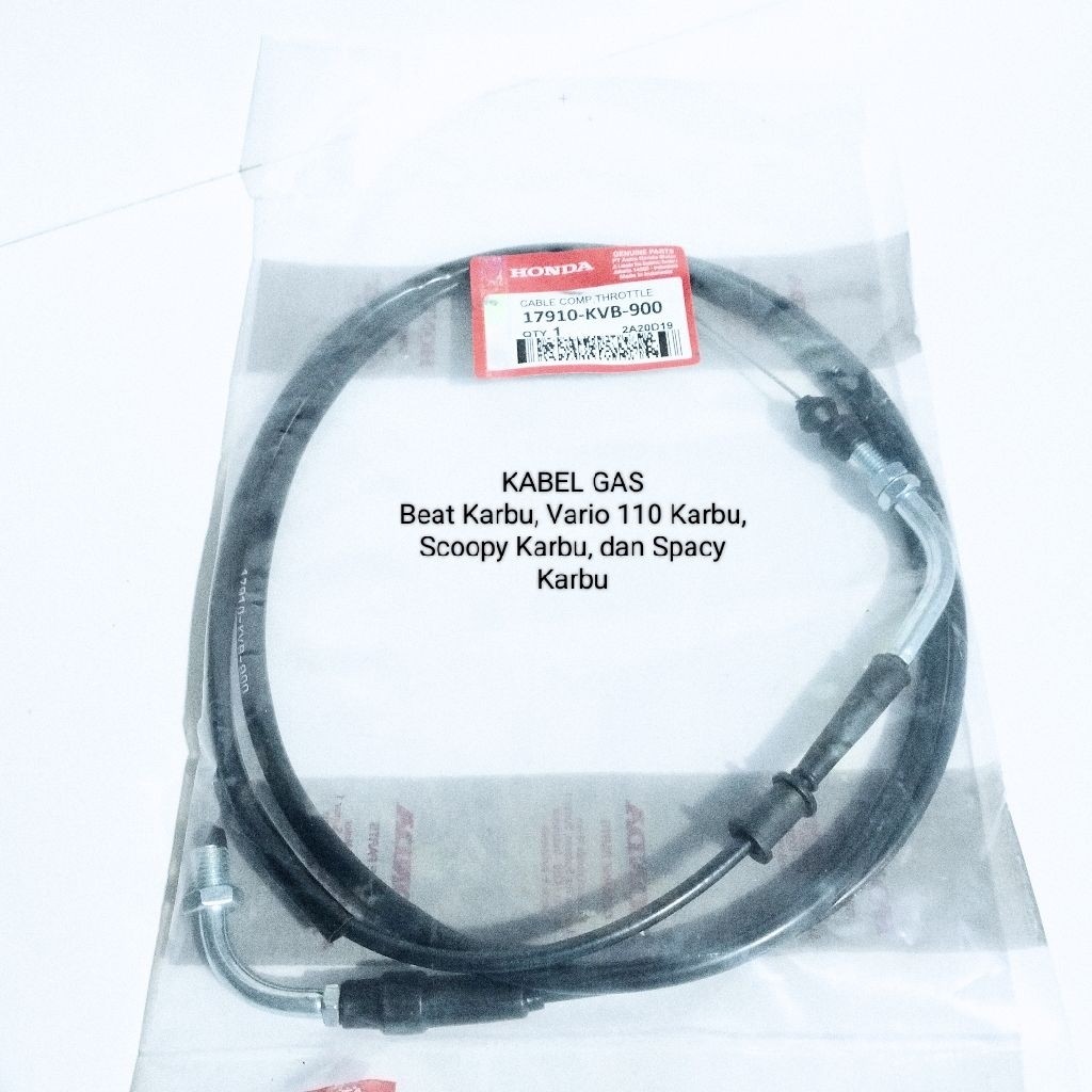 Kabel Gas Komplit Beat Karbu Vario Karbu Original