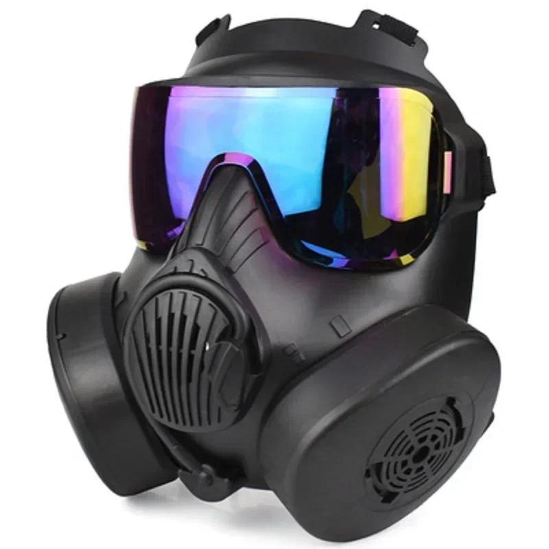 Protective Tactical Respirator Mask Full Face Gas Mask for  Shooting  Ring CS Game Cosplay Protectio