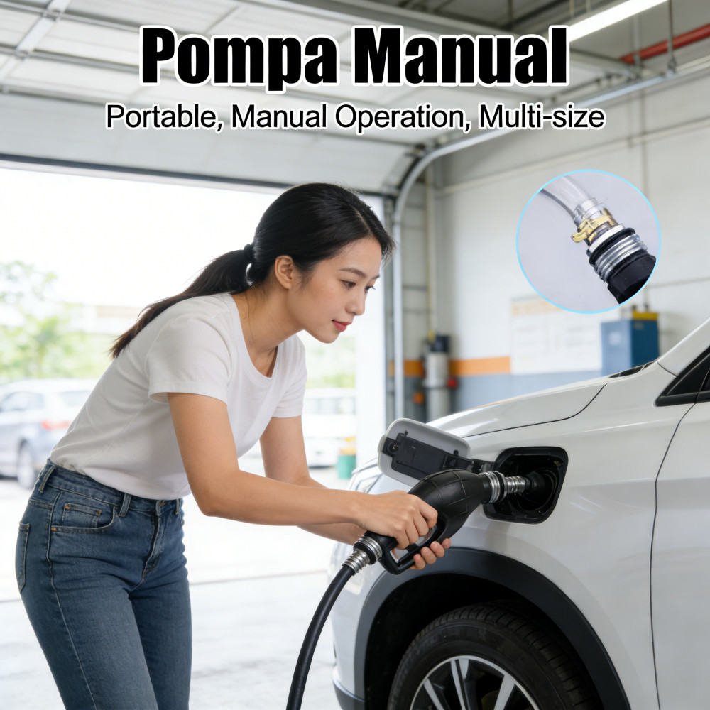Bensin Pompa Alat Pompa Bensin Bahan Logam dan Karet Pompa Minyak Bensin Bensin Portable Darurat Mob