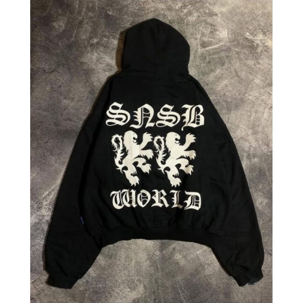 sweater hoodie boxy snsb faul oversize unisex pria wanita cod