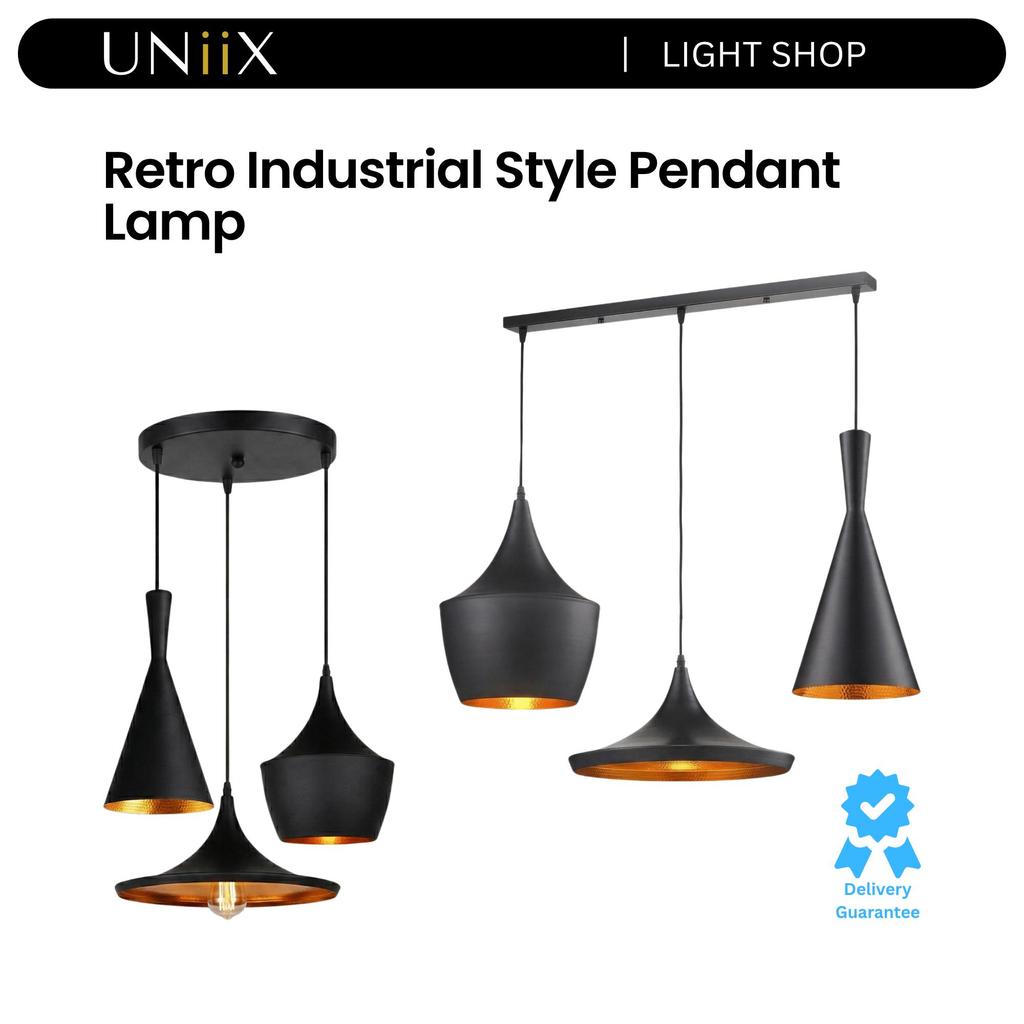 UNiiX - LG7712/3 | Lampu Gantung Meja Makan Lampu Gantung Model Industrial Lampu Gantung Meja Makan 