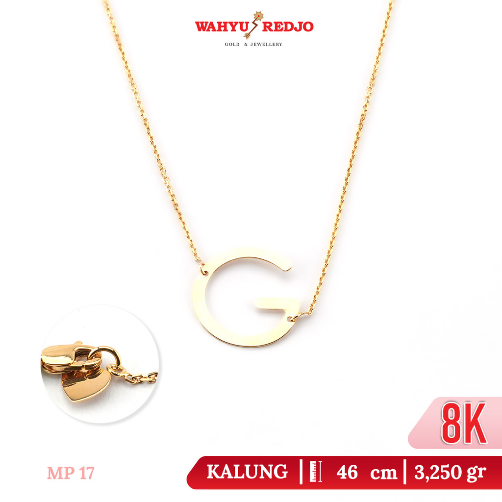 Kalung Emas Huruf G 8K Wahyu Redjo KL 8K-31412194-PMR