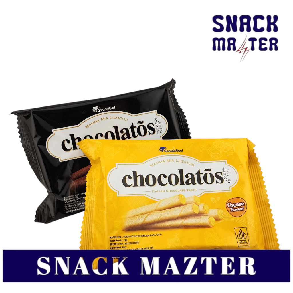 Chocolatos Mini Wafer Roll 27g - Cheese & Dark CIKI SNACK