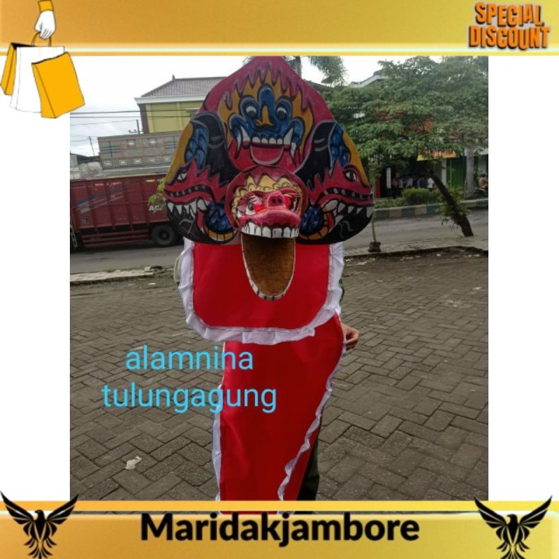 Anak-anak suka barong barongan spon caplokan spon anak ada kemulnya MJ barongan