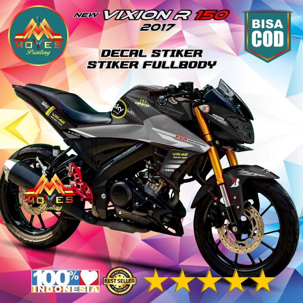 promo decal stiker motor yamaha vixion r full body stiker motor vixion r sky stiker motor vixion r s