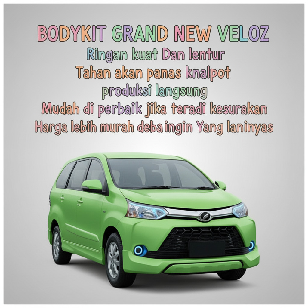 bodykit avanza VELOZ 2015-2019  BODI KIT VELOS BODY KIT VELOZ