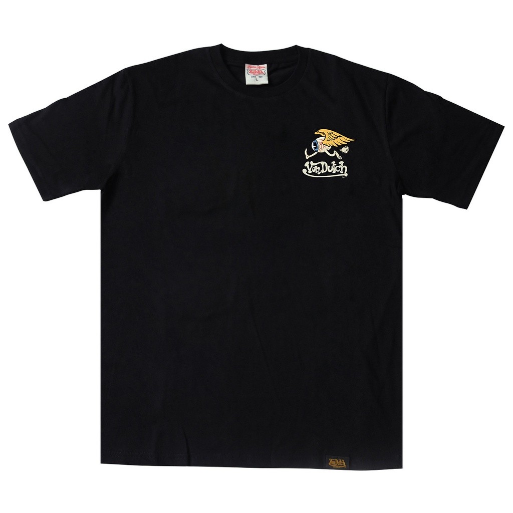 Kaos Von DutchTshirt 0660 Black baju kaos pria distro original 100%