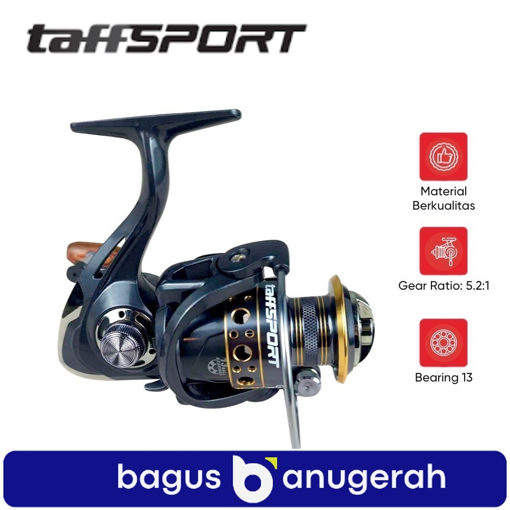 TAFFSPORT GHOTDA Reel Pancing Spinning 5.2:1 Ball Bearing 13 - BK4000