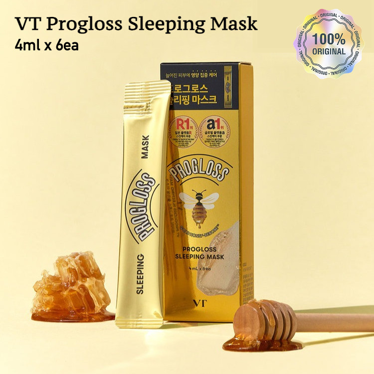 VT Progloss Sleeping Mask 4ml x 6pcs - Masker Tidur Pelembap & Pencerah