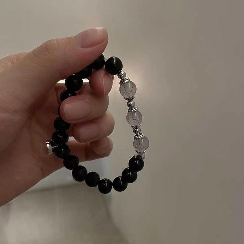 MSCGelang Manik Manik Hitam Elegan Couple Gelang Fashion Couple Manik Manik Kekinian