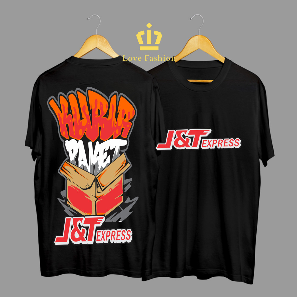 Kaos Tshirt Baju Distro JNT Kurir Paket Express COD Campaign Premium Terbaru