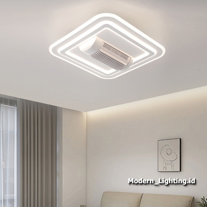 LAMPU_MODERN Kipas Lampu Angin Remote Control Lampu Kipas Angin Gantung Plafon Lampu Kipas Plafon Ka