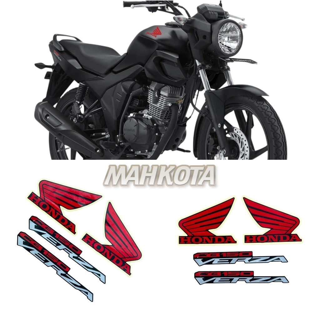Striping Stiker for CB150 CB Verza 2025 Hitam Glossy list body Standart Original
