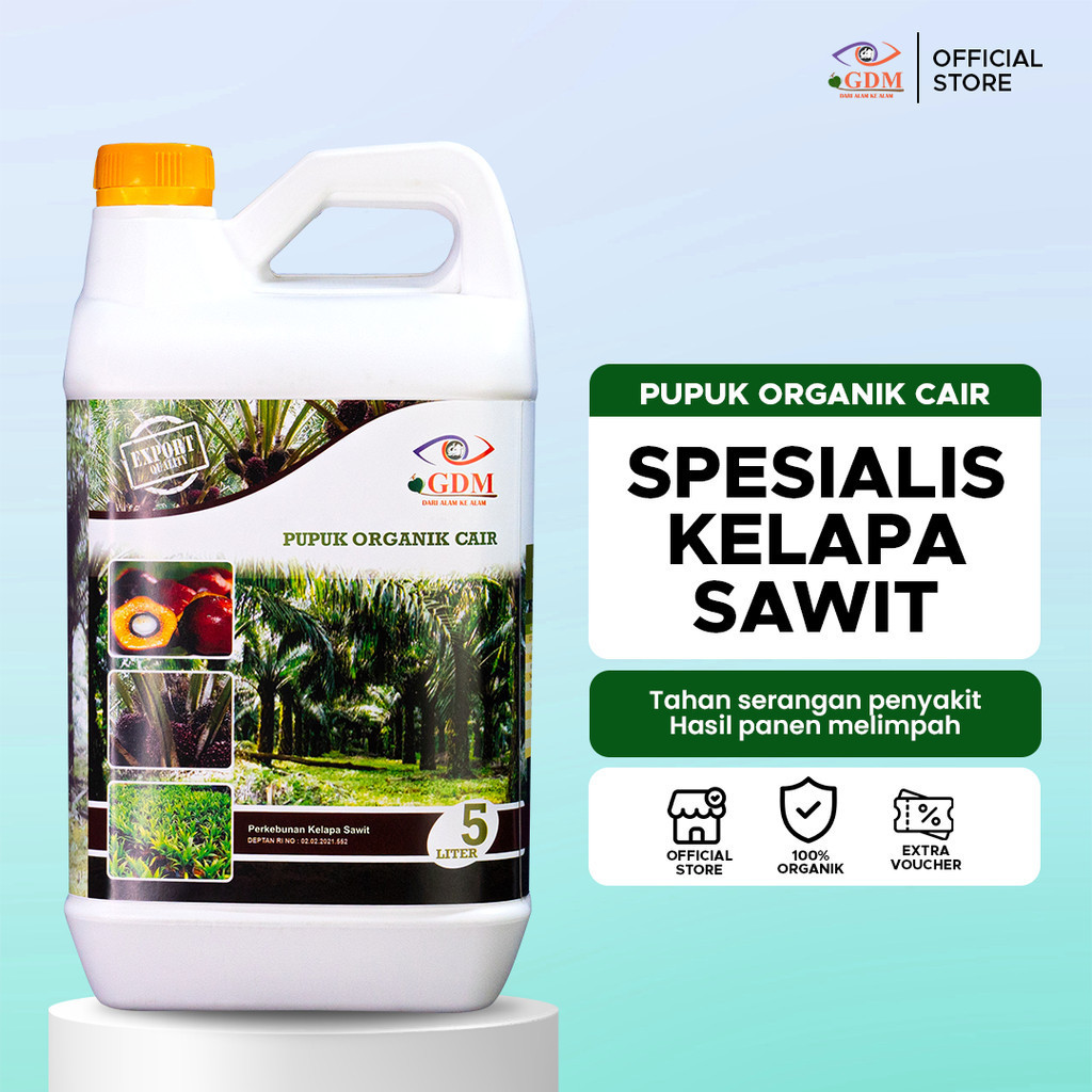 GDM Pupuk Organik Untuk Kelapa Sawit 5 Liter