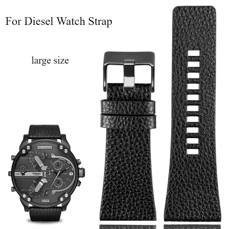 Tali jam tangan Gelang Jam Kulit Asli Kelas Atas untuk Jam Tangan Diesel Seri Jumat Dz4323 Dz4318 Dz