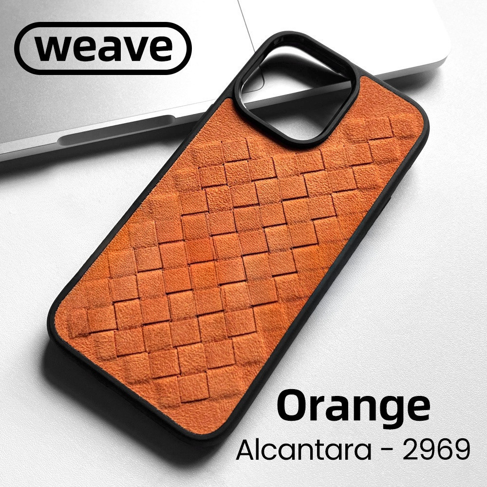 ALCANTARA Weave Phone Case untuk iPhone 16 Pro Max 17 Air 15 14 Plus 13 12 11 Supercar Interior Luxu