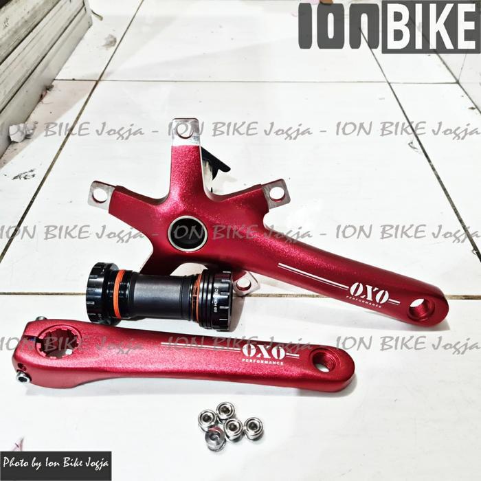 Crank Arm Oxo Red BCD130 Hollowtech 2 BB HT2 Crank Seli Hollow tech