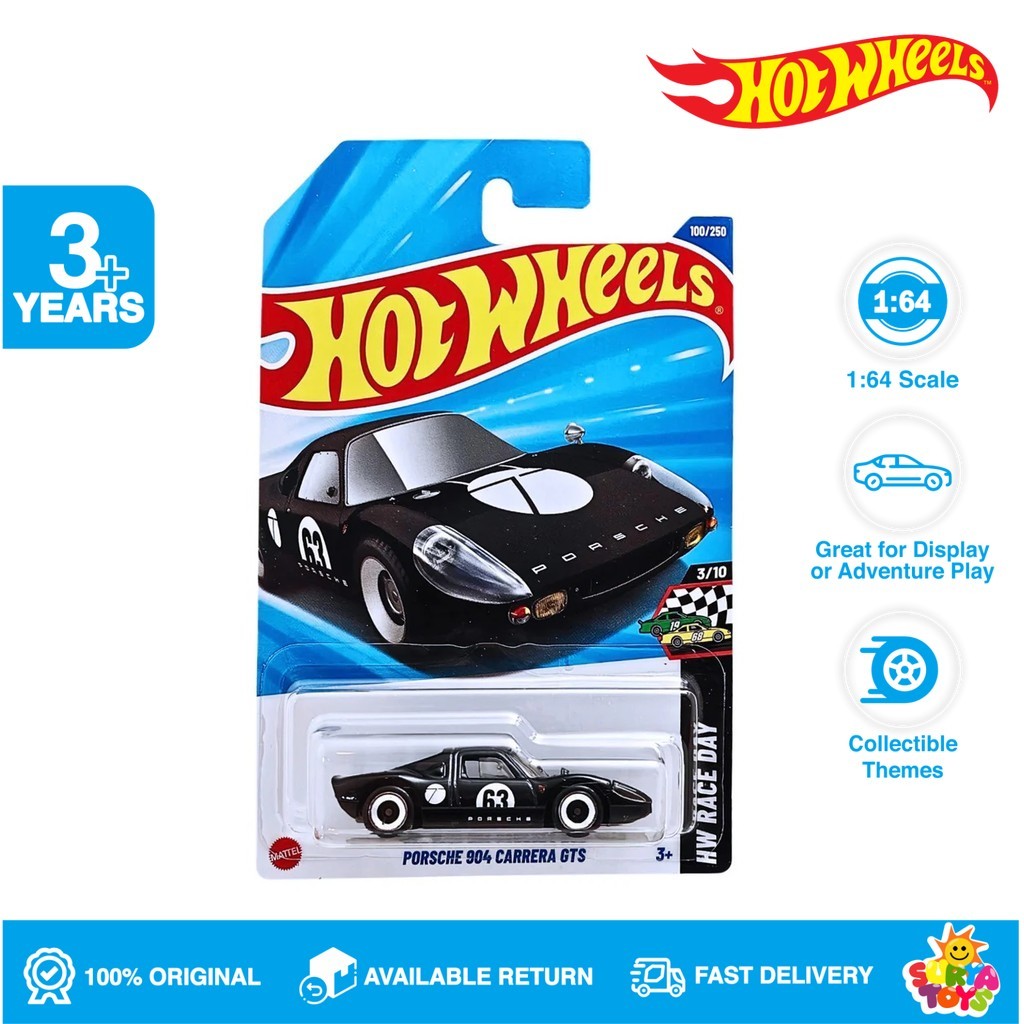 Hot Wheels Porsche 904 Carrera GTS Black - Lot L 2025