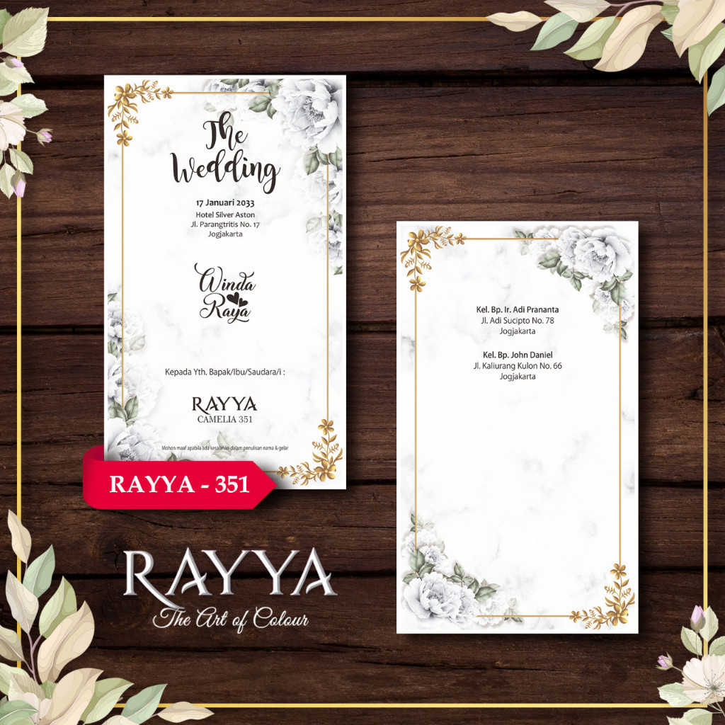 Blangko Undangan  RAYYA 351   (Paper Center)