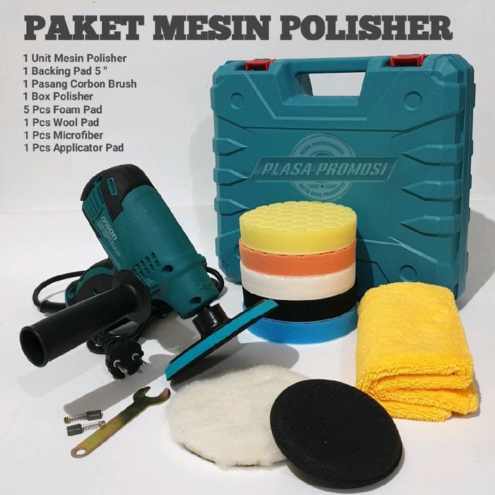 [HALIM JAYA] Mesin Poles Rotary Paket Dengan Busa Poles Tinggal Pakai