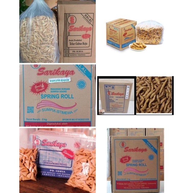 1 DUS SARIKAYA (SUMPIA EBI SUPER / SUMPIA CHILI SUPER / SUMPIA MINI SPESIAL / SUMPIA KEJU / SAMOSA A