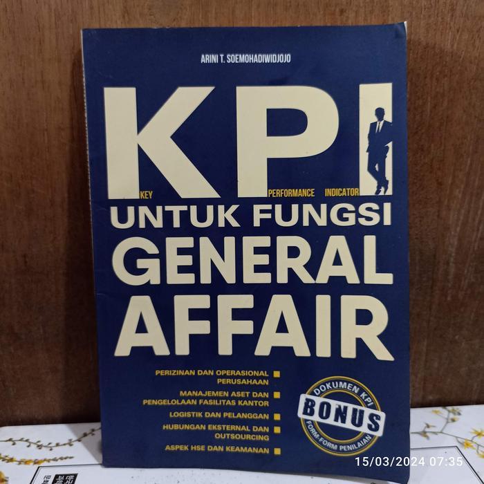 buku bisnis KPI untuk general affair key performance indicator 108 hal