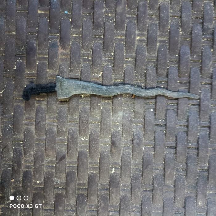 pusaka gaman panimbal sepuh pamor singkir KJM1122