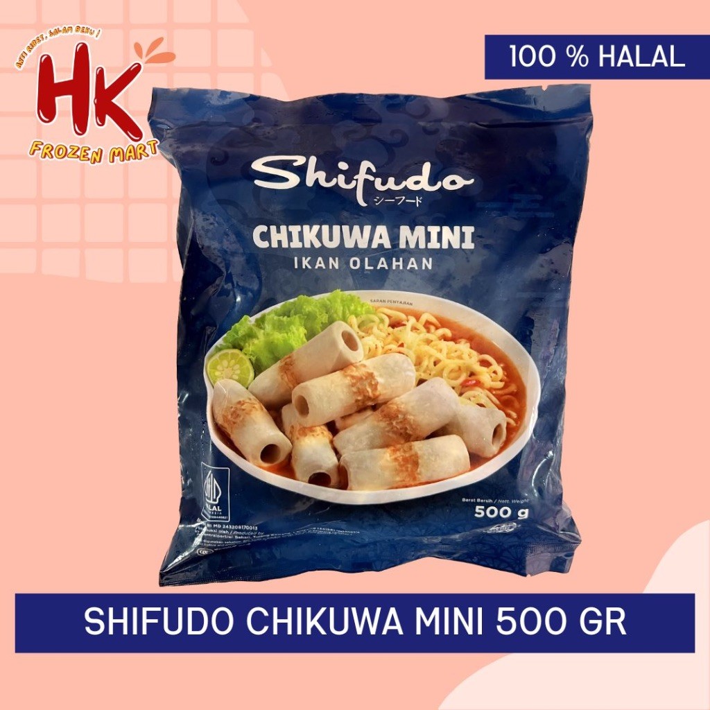 Shifudo Chikuwa Mini 500 gr & 1 kg | isian suki seblak cedea bakso sosis bakar / HK Frozen Mart